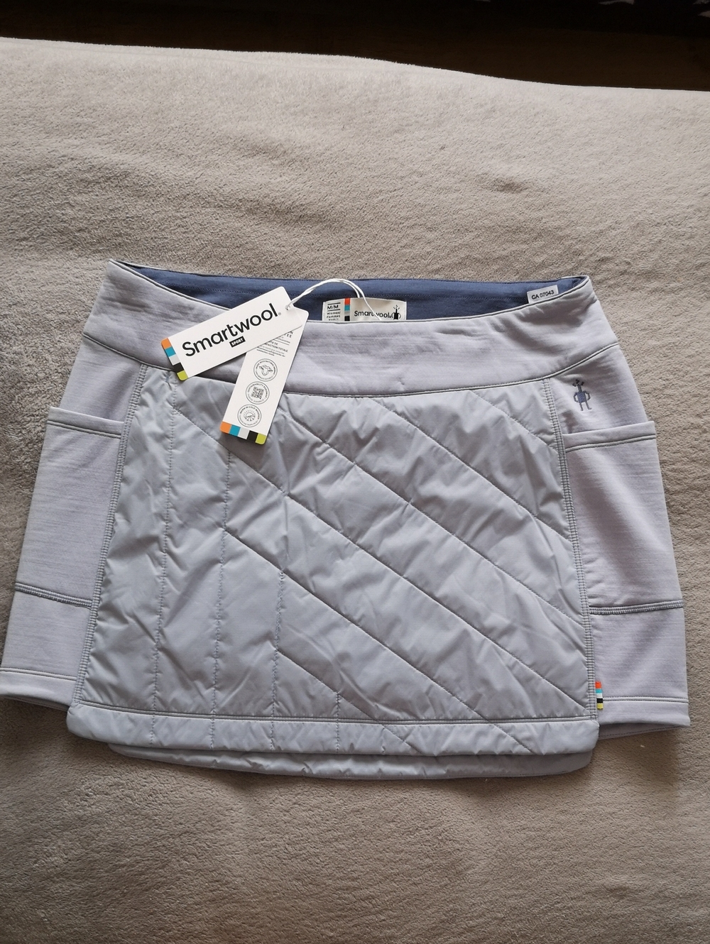New w/ Tags Smartwool Women's Sport Skirt Size Medium Icy Nightfall Blue Pockets